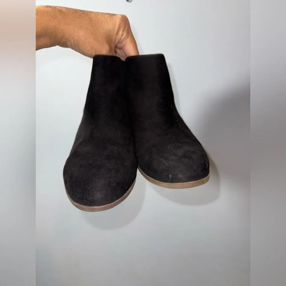 Circus by Sam Edelman black suede booties size 9.5 EUC